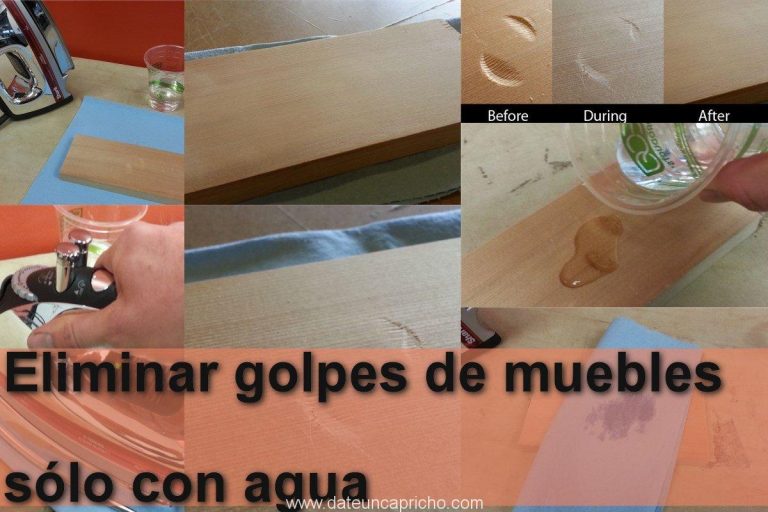 Cómo eliminar un golpe de un mueble con agua - Date un Capricho